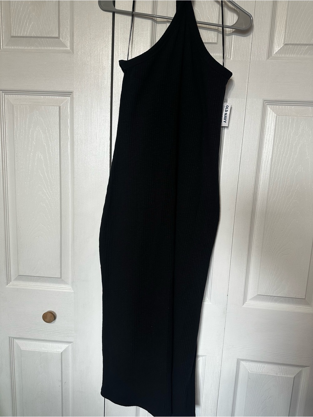 Old Navy Black Ribbed Midi Dress